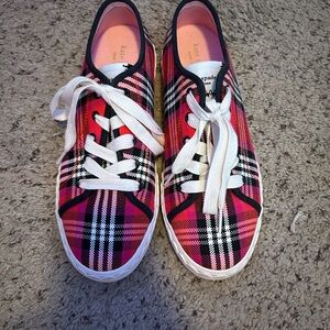 Kate Spade Plaid Sneakers